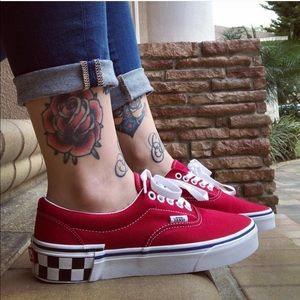 vans era check block